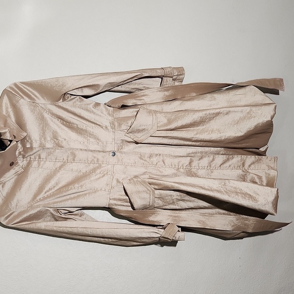 Belle Fare Coat Trench Size S Lepoard 50s 60s Dress Coat Flaw Victorian Bubble - Picture 13 of 16